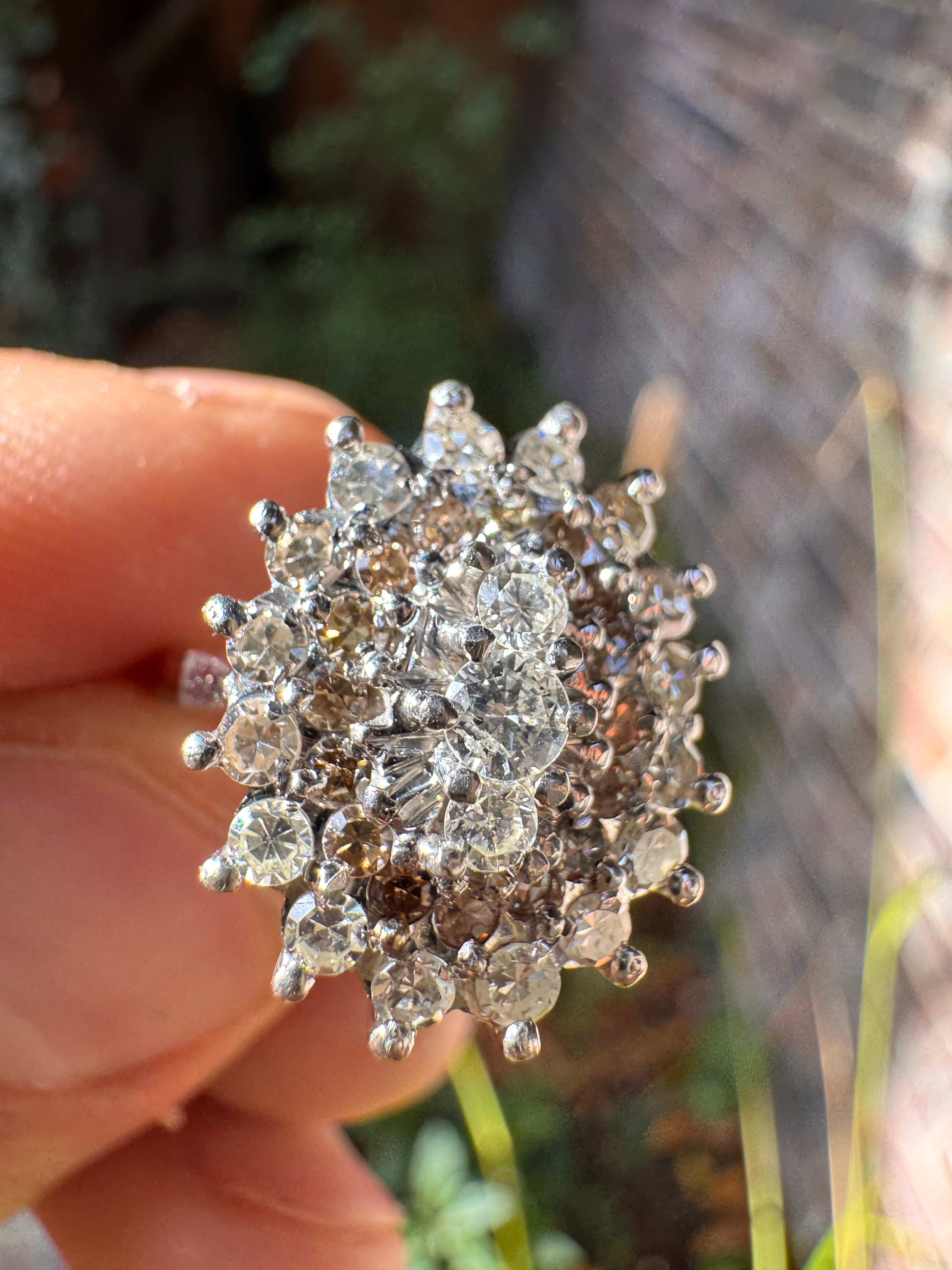Lot 83: 18ct (36) Natural Diamonds White Gold Ring