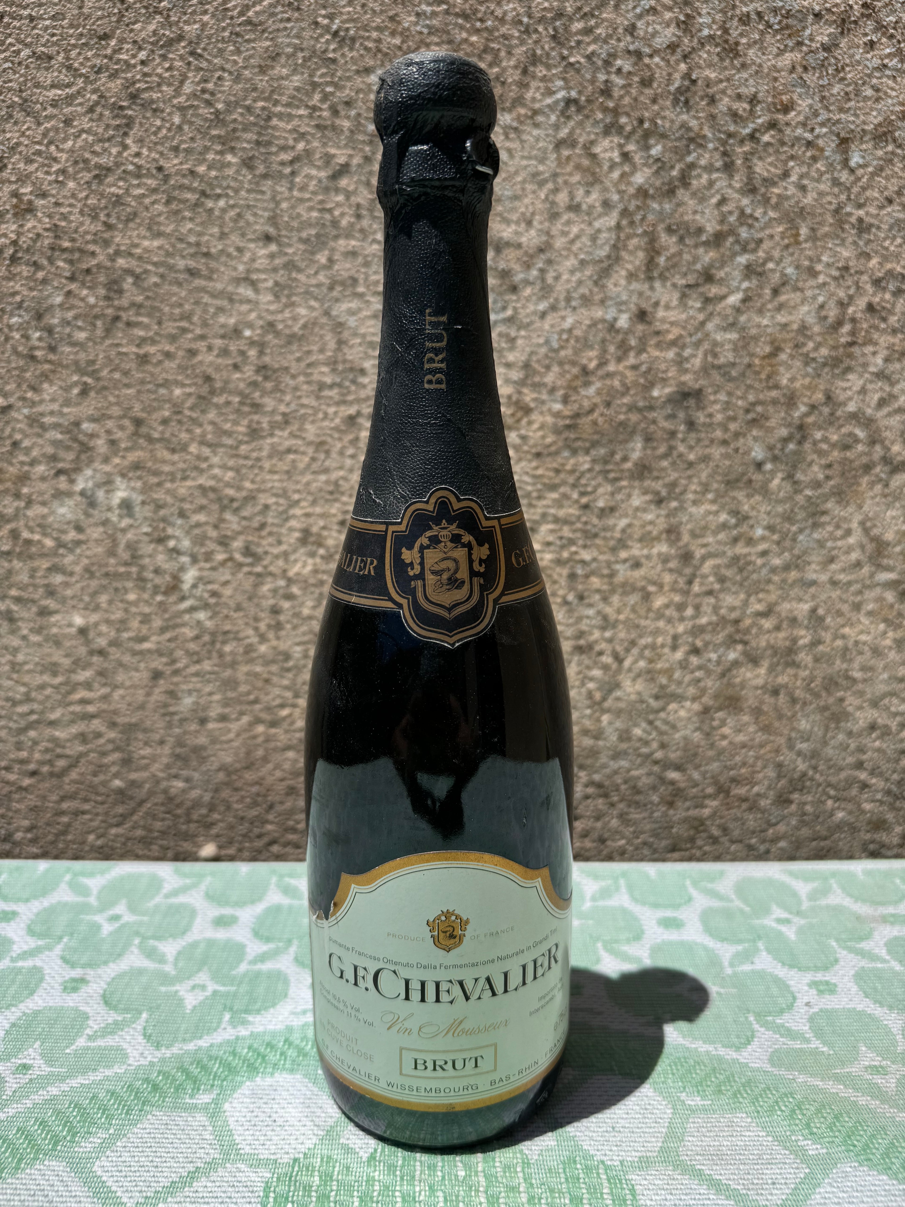 Sealed bottle of G F Chevalier