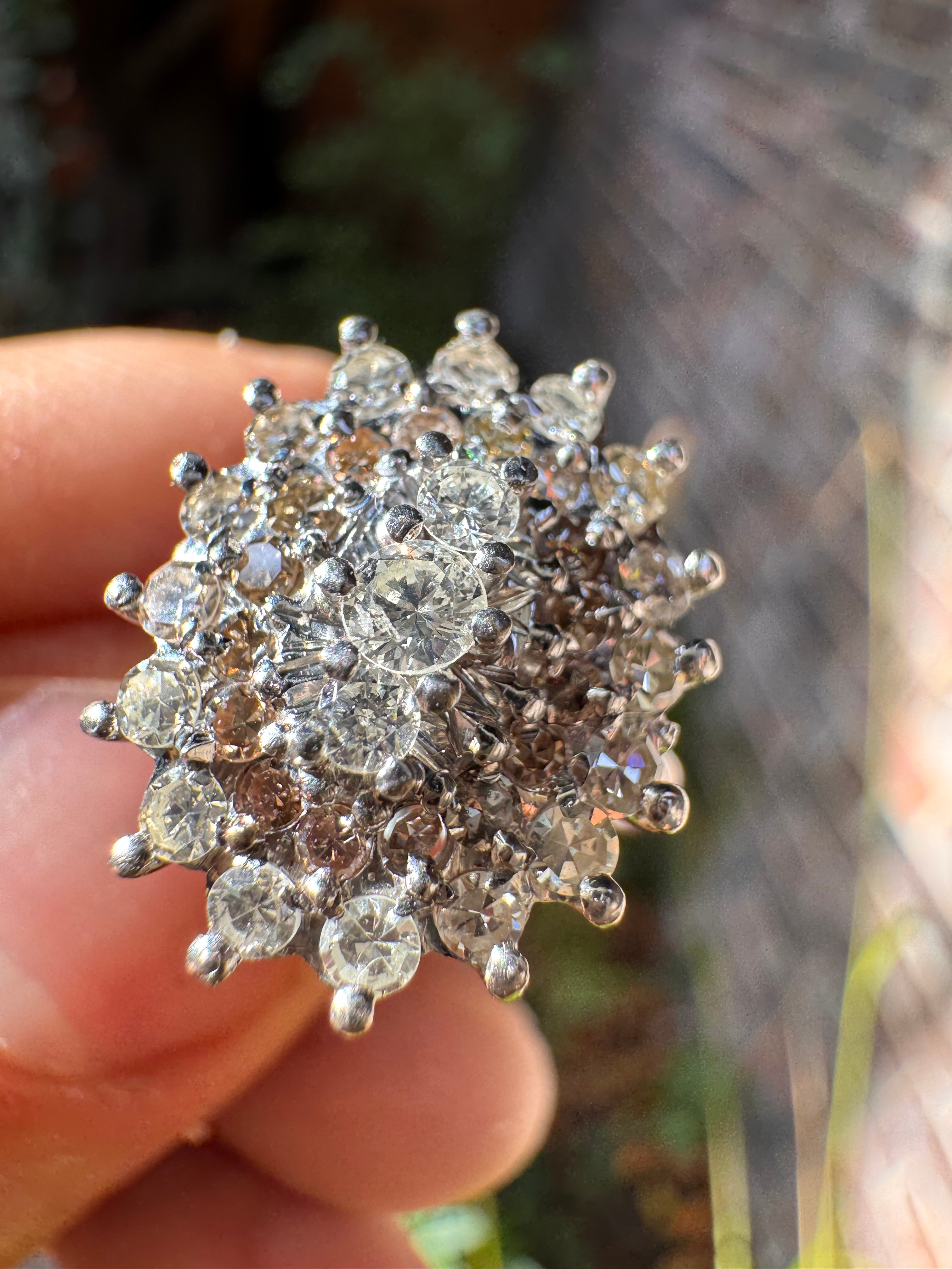 Lot 83: 18ct (36) Natural Diamonds White Gold Ring