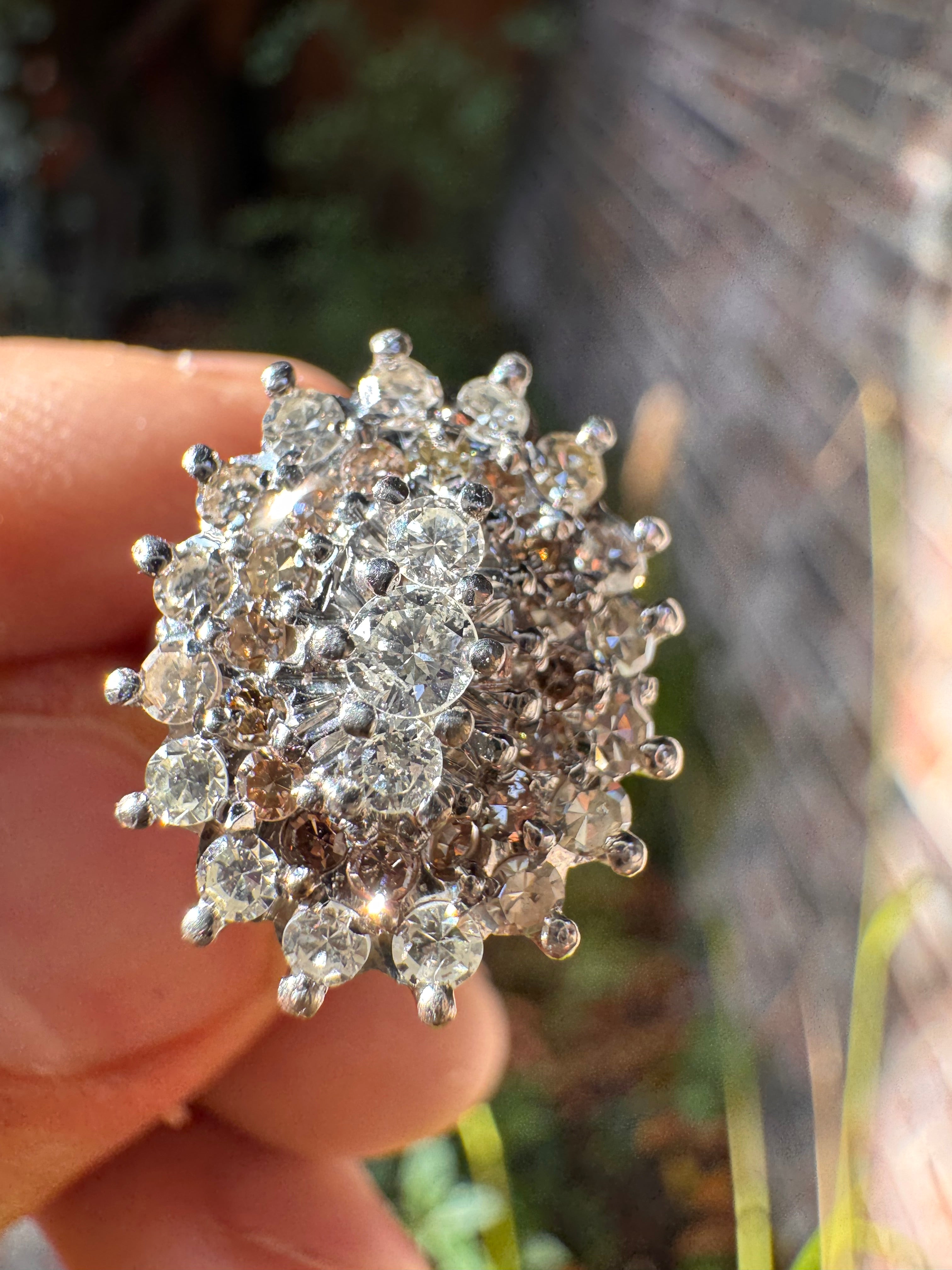 Lot 83: 18ct (36) Natural Diamonds White Gold Ring