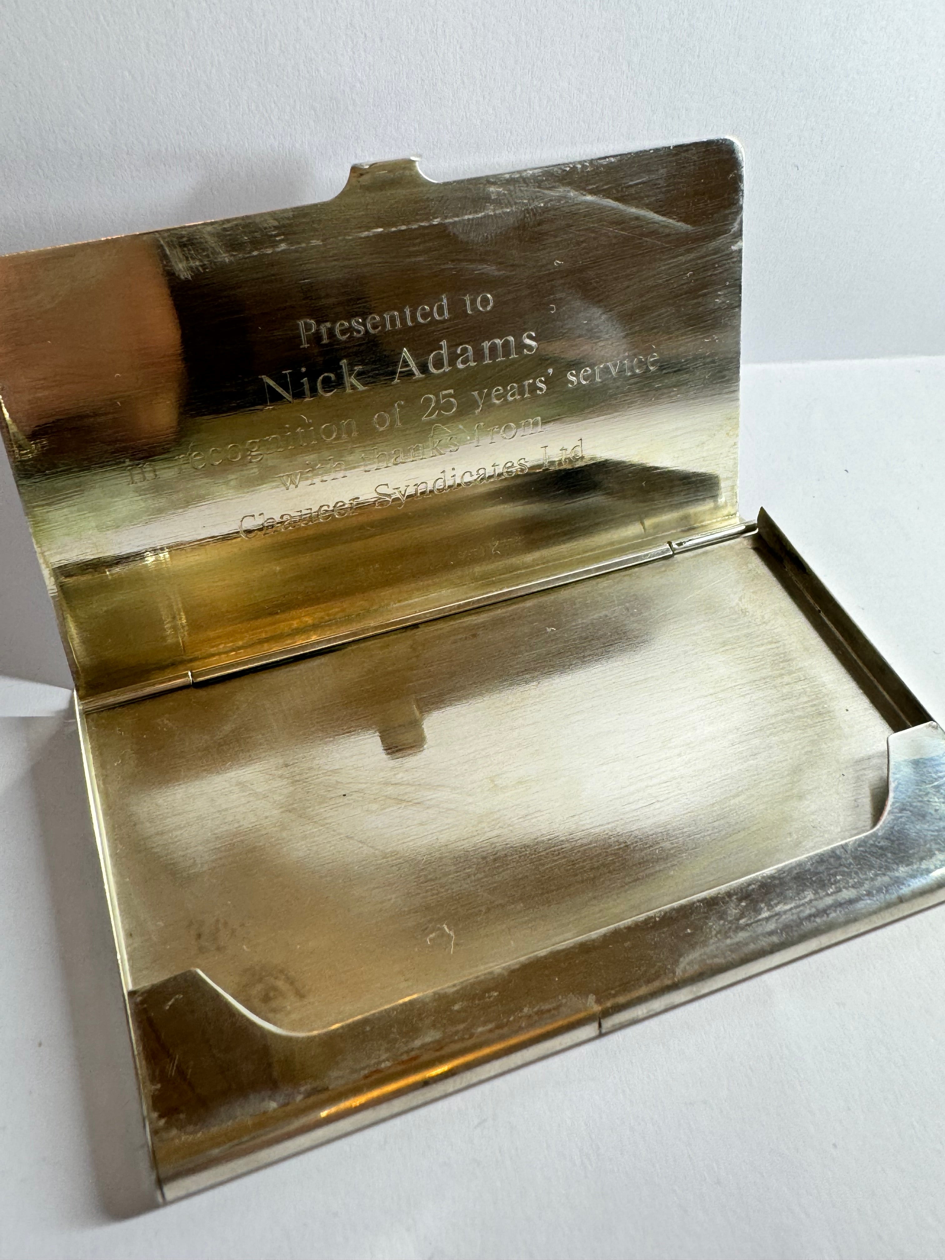 Tiffancy & Co Solid Silver Card Case